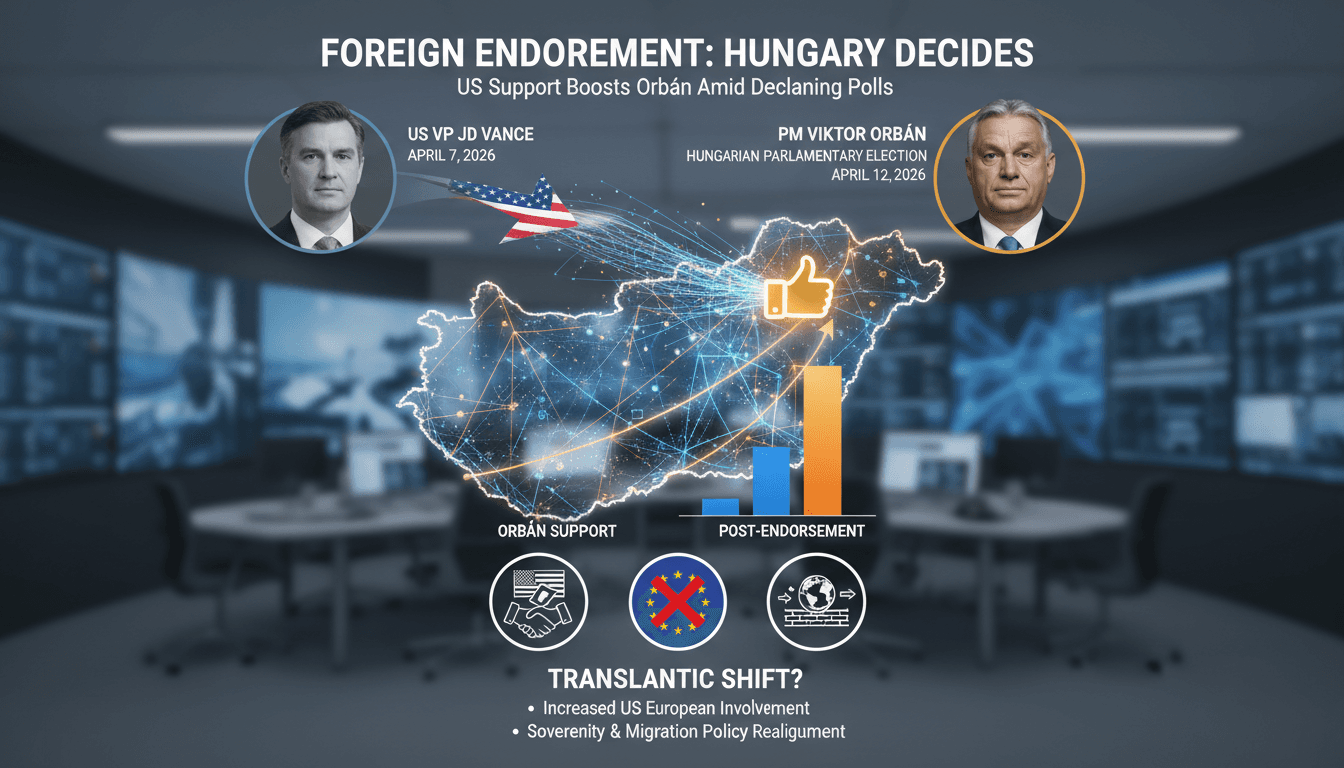 JD Vance Visits Budapest to Endorse Viktor Orbán Ahead of Parliamentary Election
