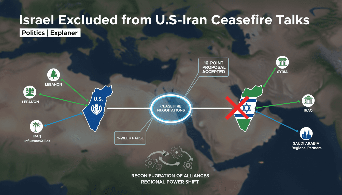 Israel Excluded from U.S.-Iran Ceasefire Talks as Trump Accepts Iran's Proposal