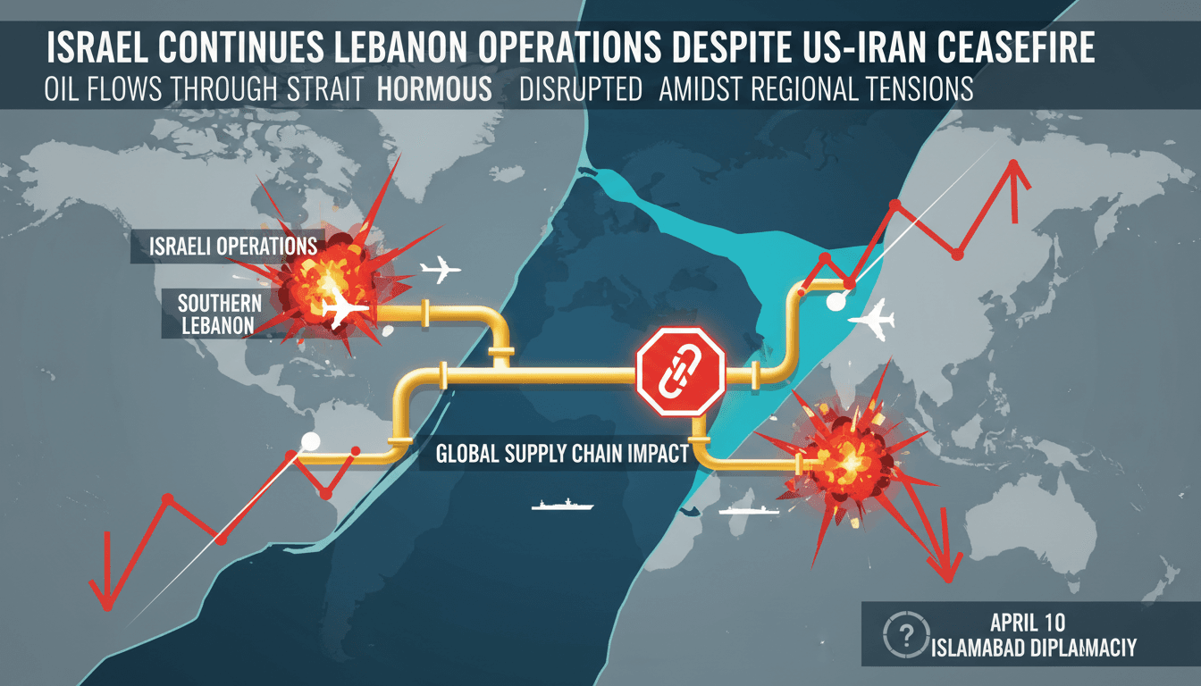 Israel Continues Military Operations in Lebanon Despite US-Iran Ceasefire Agreement