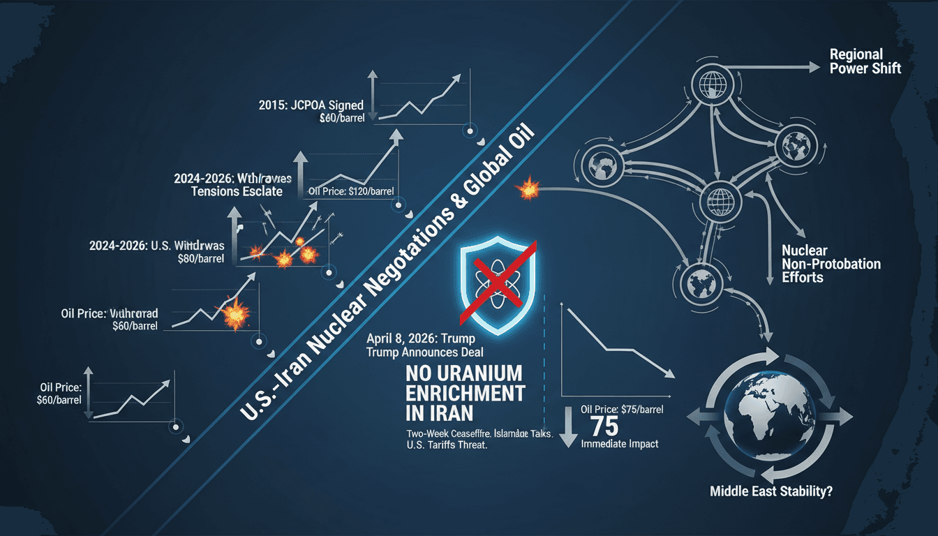 Trump Announces No Uranium Enrichment in Iran Under New U.S. Agreement