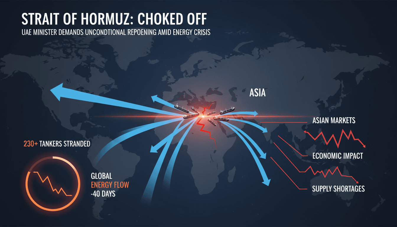 UAE Minister Calls for Unconditional Reopening of Strait of Hormuz Amid Energy Crisis