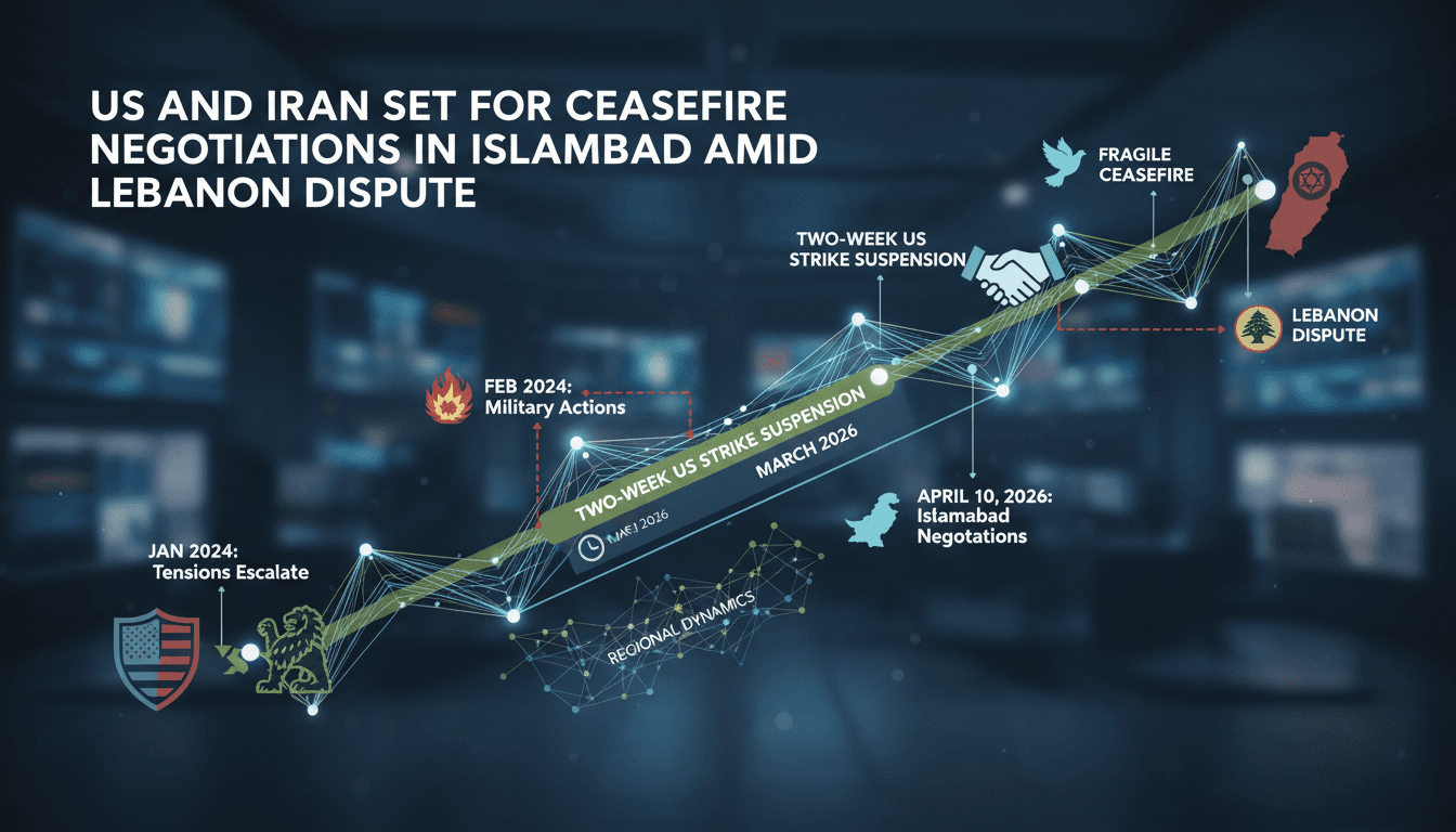 US and Iran Set for Ceasefire Negotiations in Islamabad Amid Lebanon Dispute