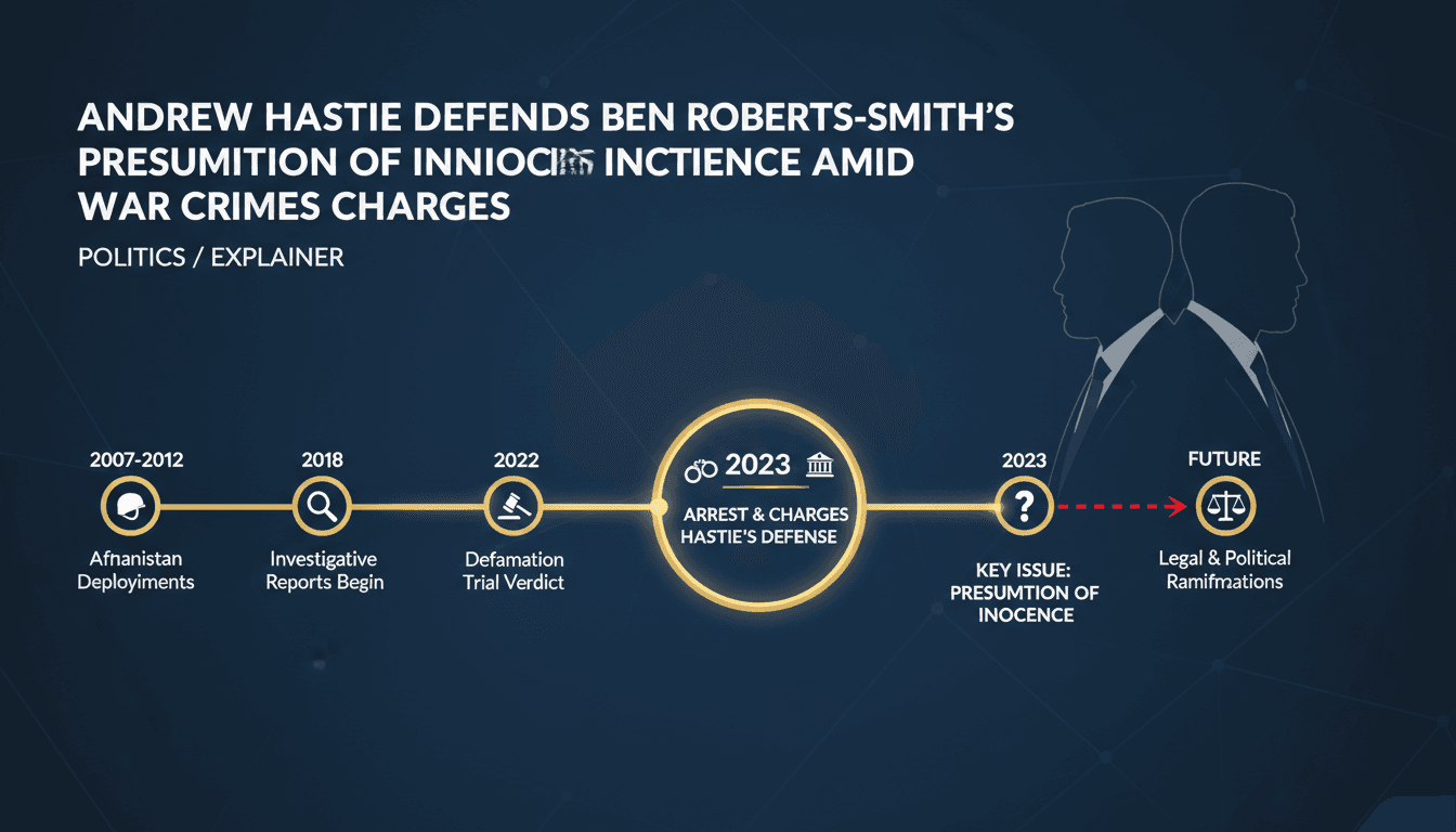 Andrew Hastie Defends Ben Roberts-Smith's Presumption of Innocence Amid War Crimes Charges