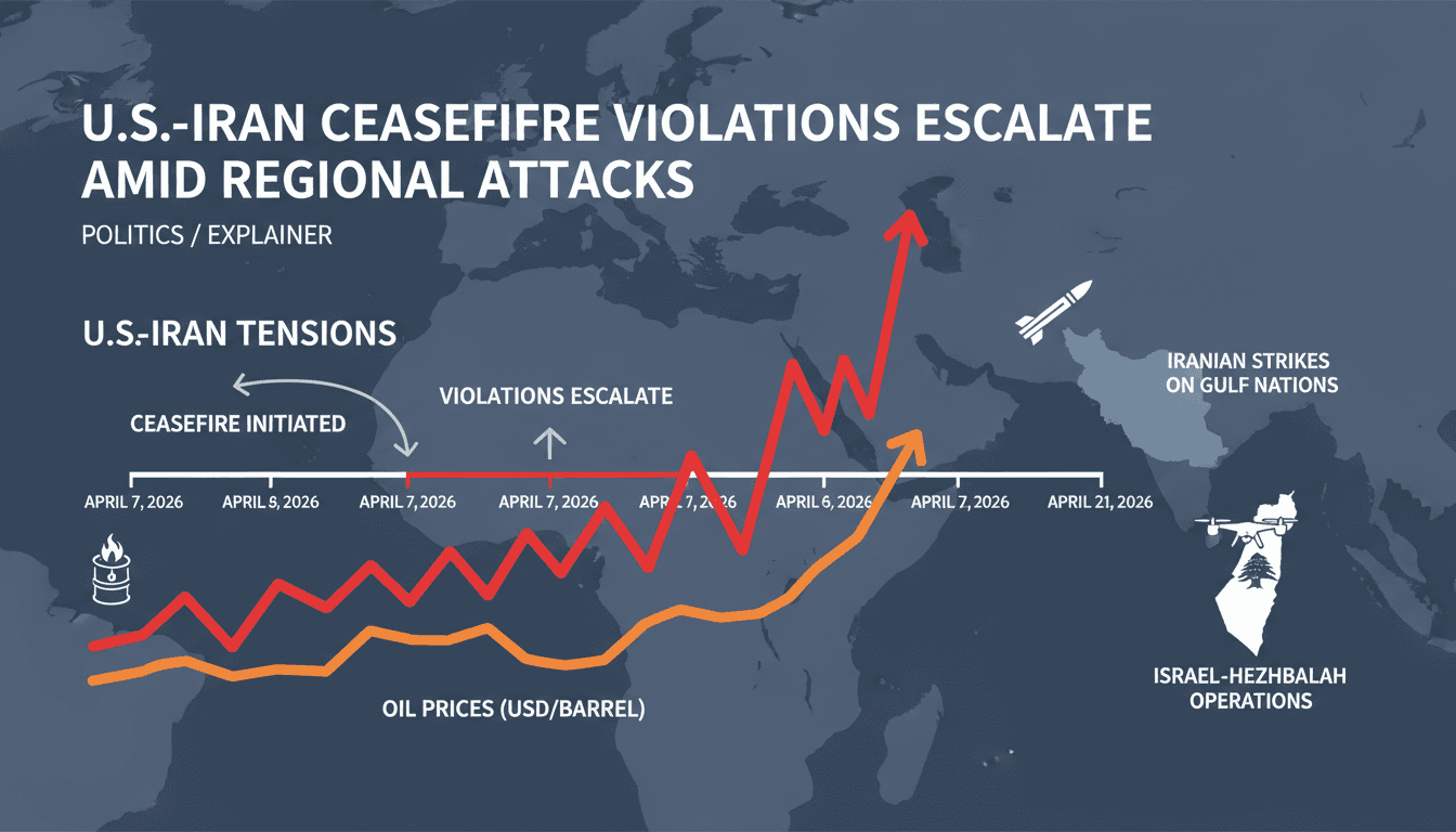U.S.-Iran Ceasefire Violations Escalate Amid Regional Attacks