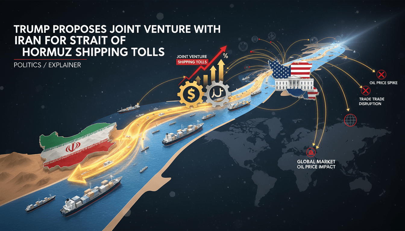 Trump Proposes Joint Venture with Iran for Strait of Hormuz Shipping Tolls