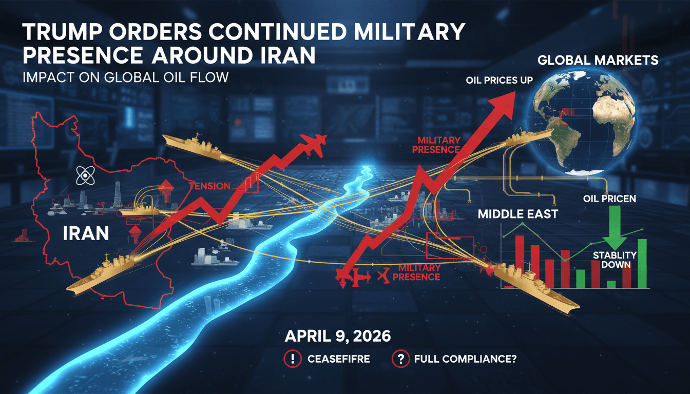 Trump Orders Continued Military Presence Around Iran Until Ceasefire Compliance Is Met