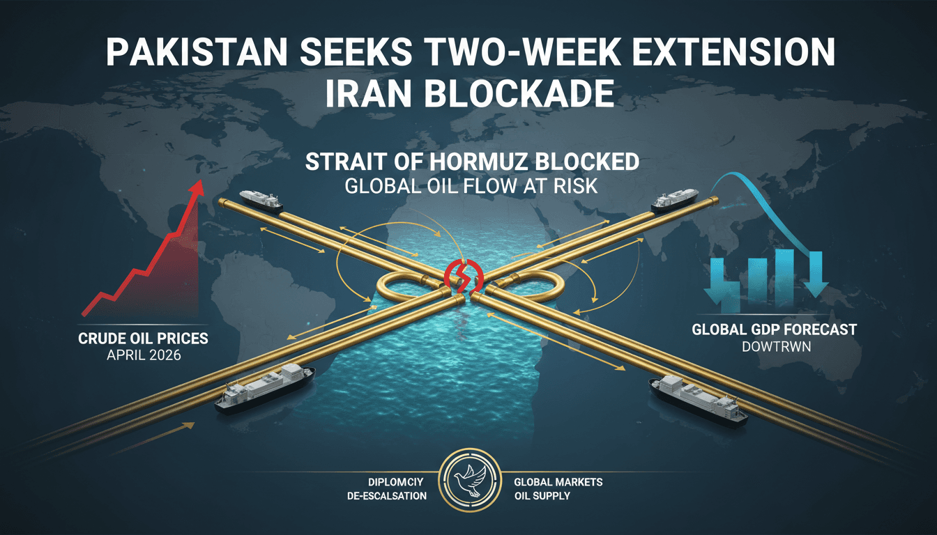 Pakistan Seeks Two-Week Extension for Iran to Reopen Strait of Hormuz