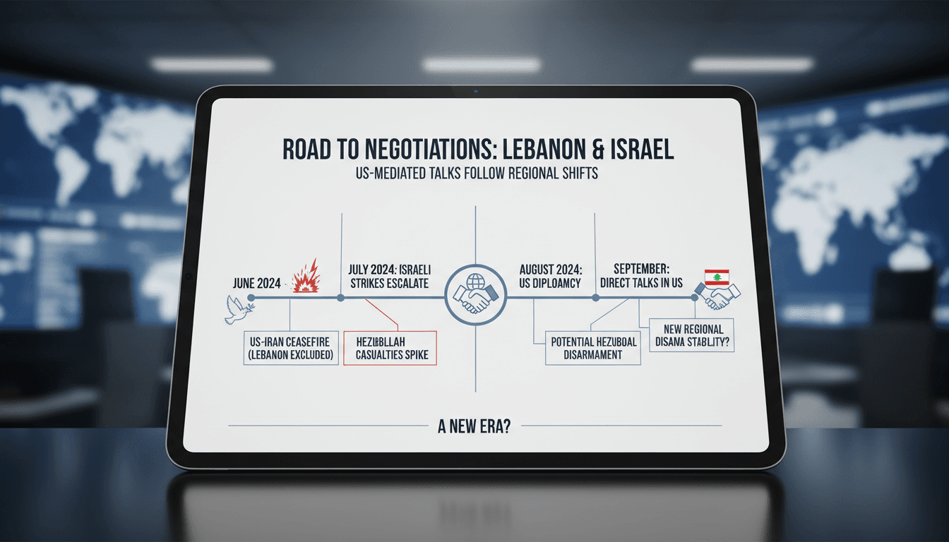 Lebanon and Israel to Begin Direct Negotiations Mediated by the US