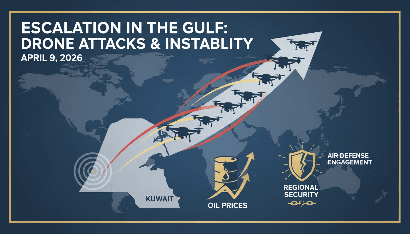 Kuwait Engages Air Defenses Against Drone Attacks Amid Iran-Gulf Tensions