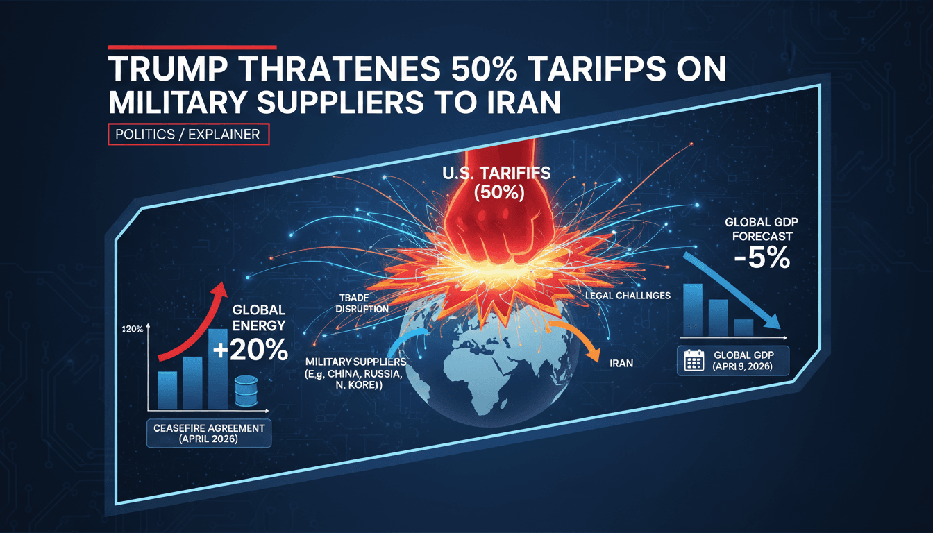 Trump Threatens 50% Tariffs on Military Suppliers to Iran