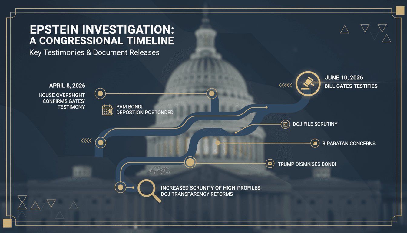 Bill Gates to Testify on Epstein Ties as House Oversight Committee Investigates DOJ Handling