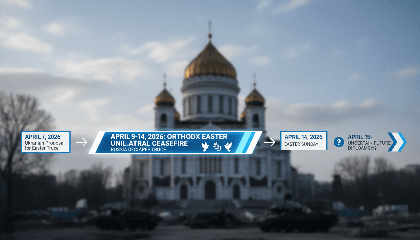 Russia Declares Unilateral Ceasefire in Ukraine for Orthodox Easter 2026