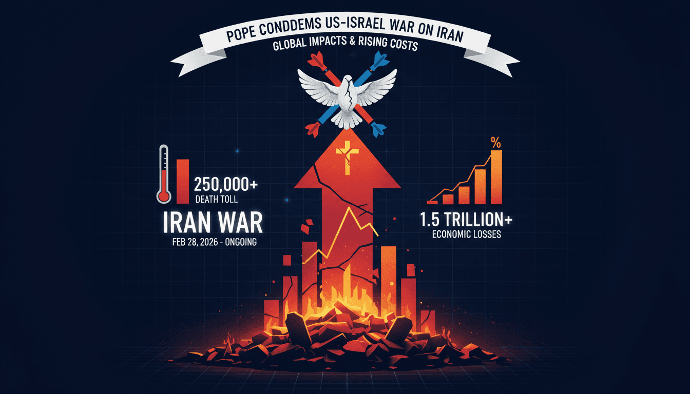 Pope Leo XIV Condemns US-Israel War on Iran in Strongest Rebuke Yet