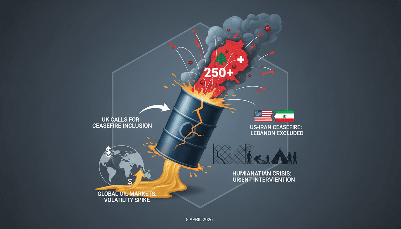 UK Calls for Lebanon's Inclusion in US-Iran Ceasefire Amid Ongoing Israeli Strikes