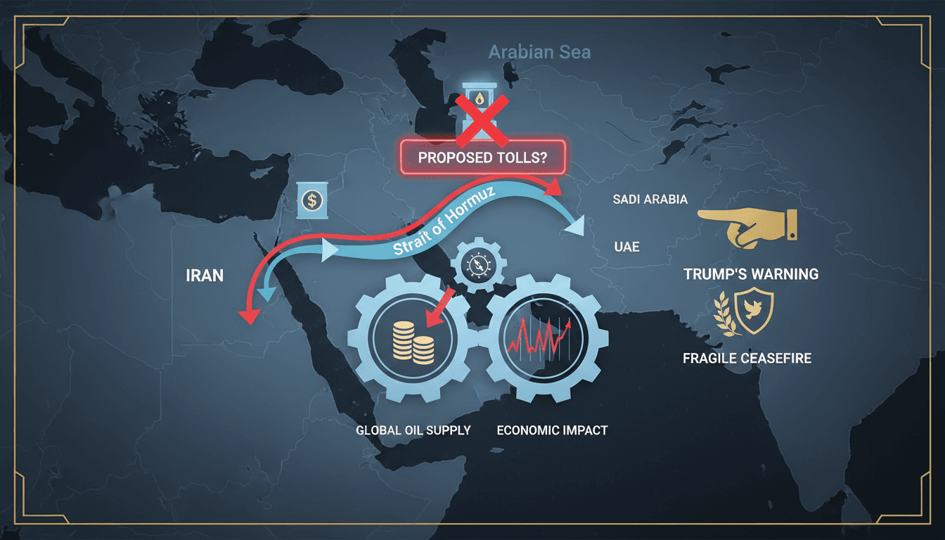 Trump Warns Iran Against Charging Tolls in Strait of Hormuz Amid Fragile Ceasefire