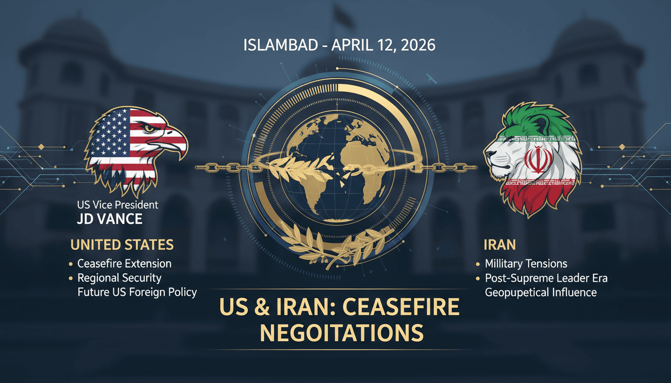 US Vice President JD Vance Leads Ceasefire Negotiations with Iran in Islamabad
