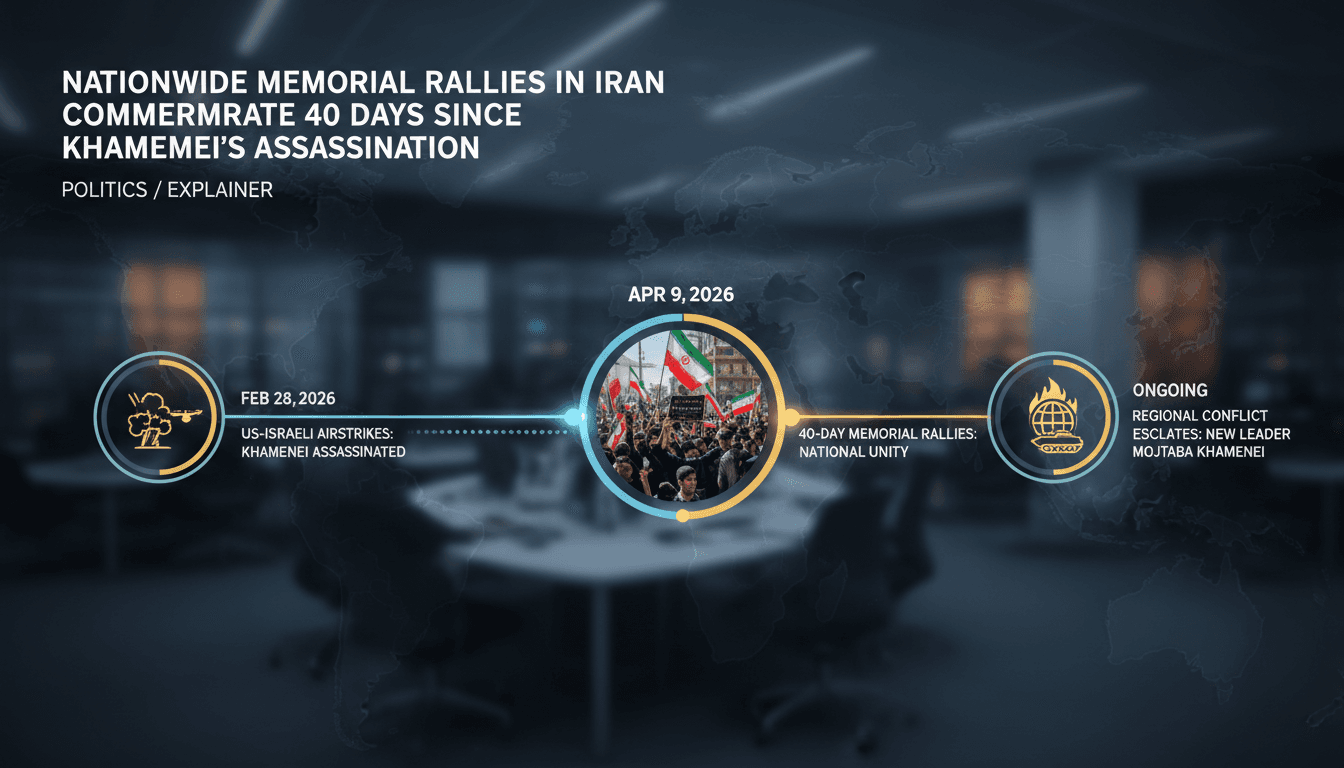 Nationwide Memorial Rallies in Iran Commemorate 40 Days Since Khamenei's Assassination