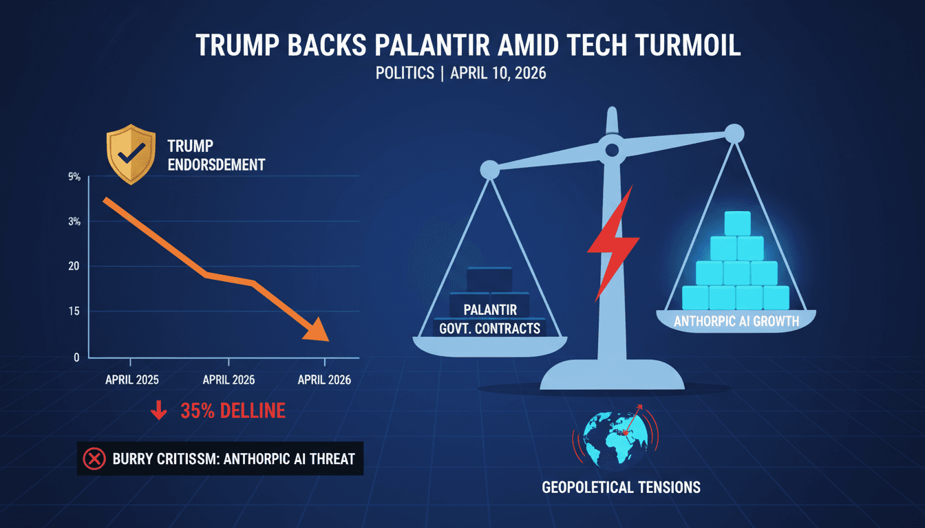 Trump Endorses Palantir Amid Stock Decline and Competition Concerns