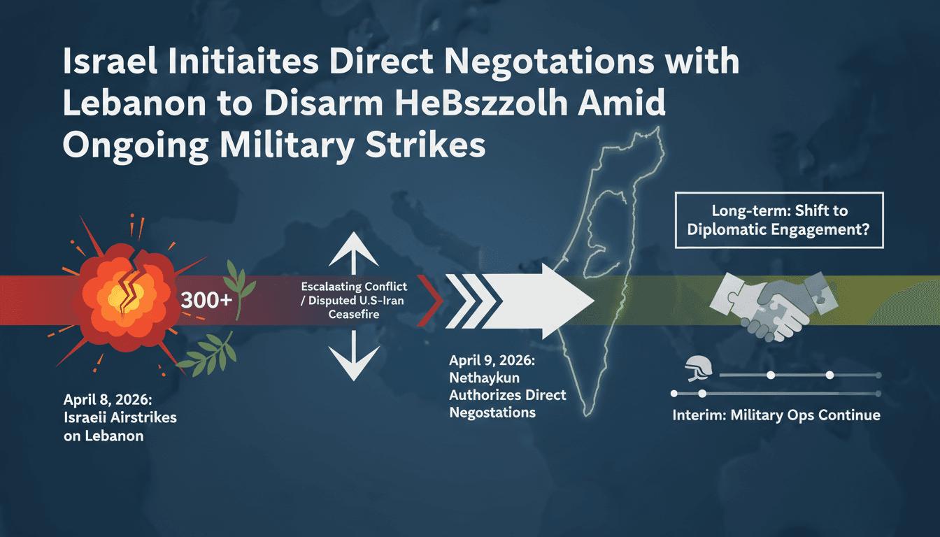 Israel Initiates Direct Negotiations with Lebanon to Disarm Hezbollah Amid Ongoing Military Strikes