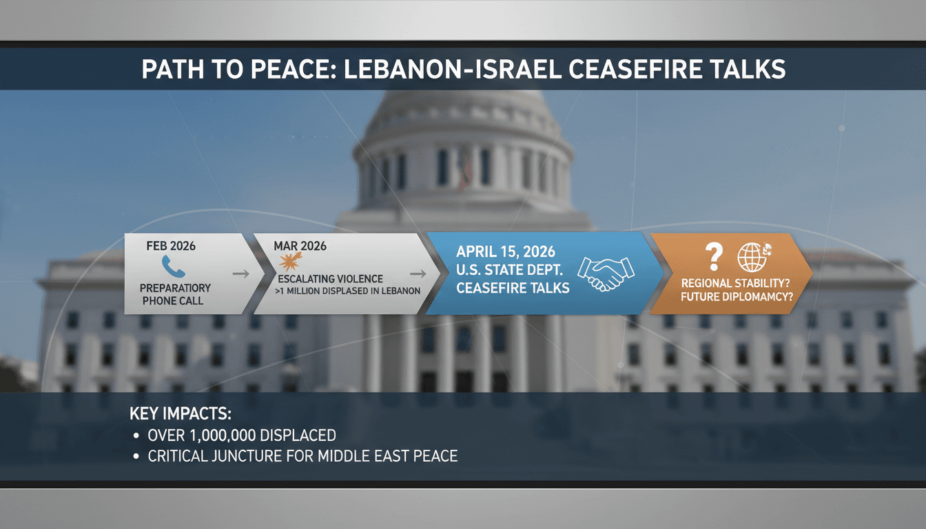 Lebanese and Israeli Ambassadors to Hold Ceasefire Talks in Washington