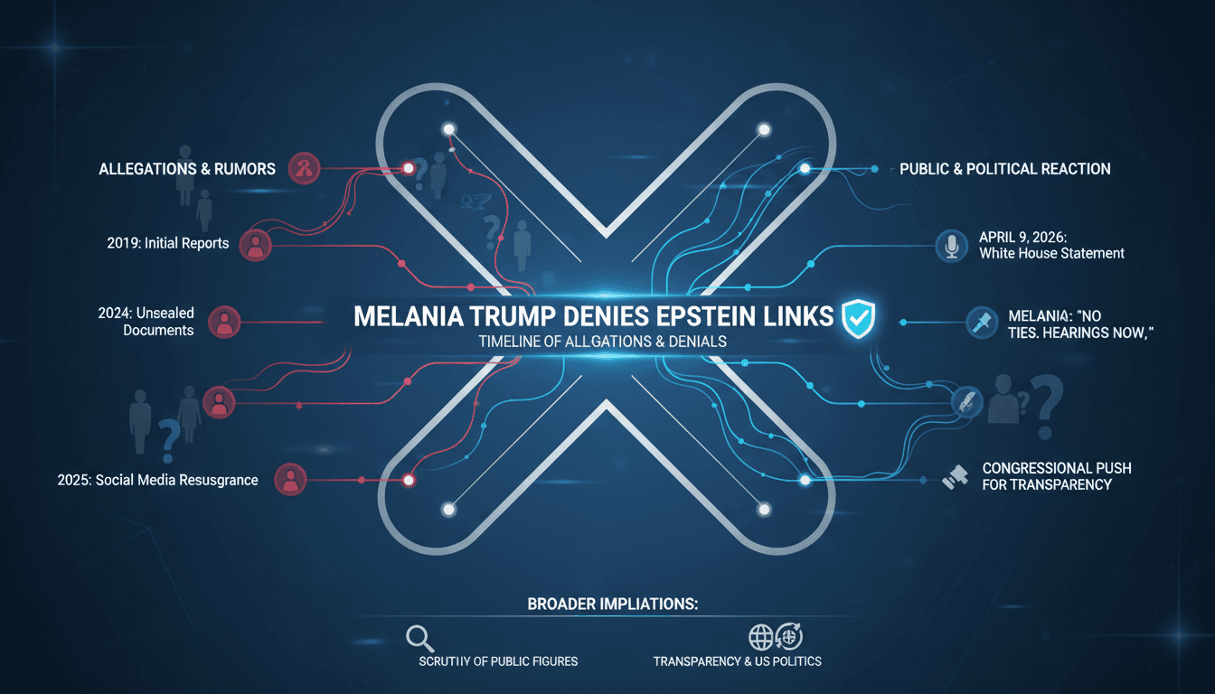 Melania Trump Denies Links to Jeffrey Epstein in White House Statement