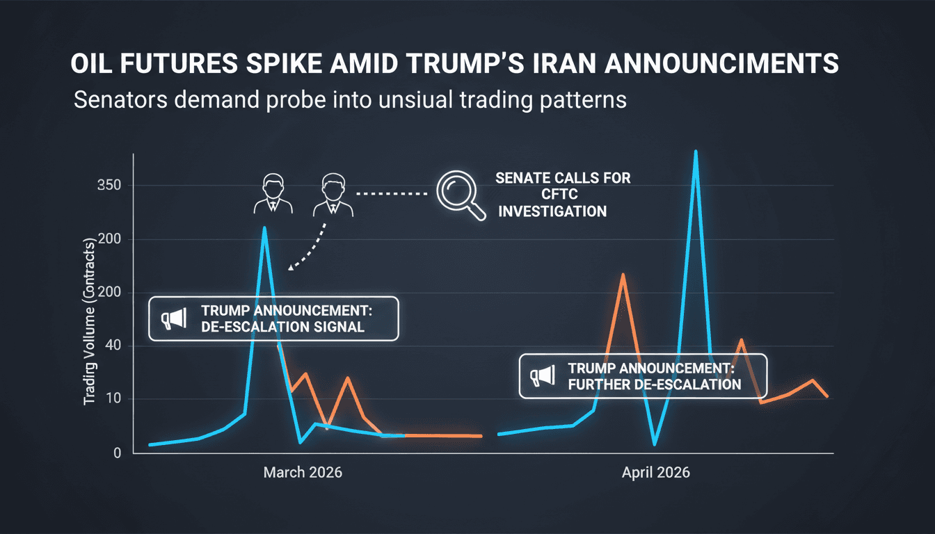 U.S. Senators Call for CFTC Investigation into Oil Futures Trading Linked to Trump Iran Announcements