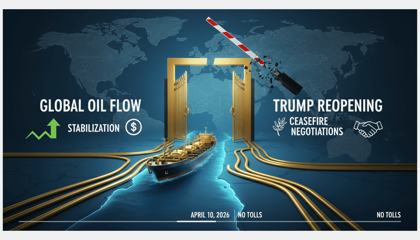 Trump Announces Reopening of Strait of Hormuz Amid Ceasefire Negotiations