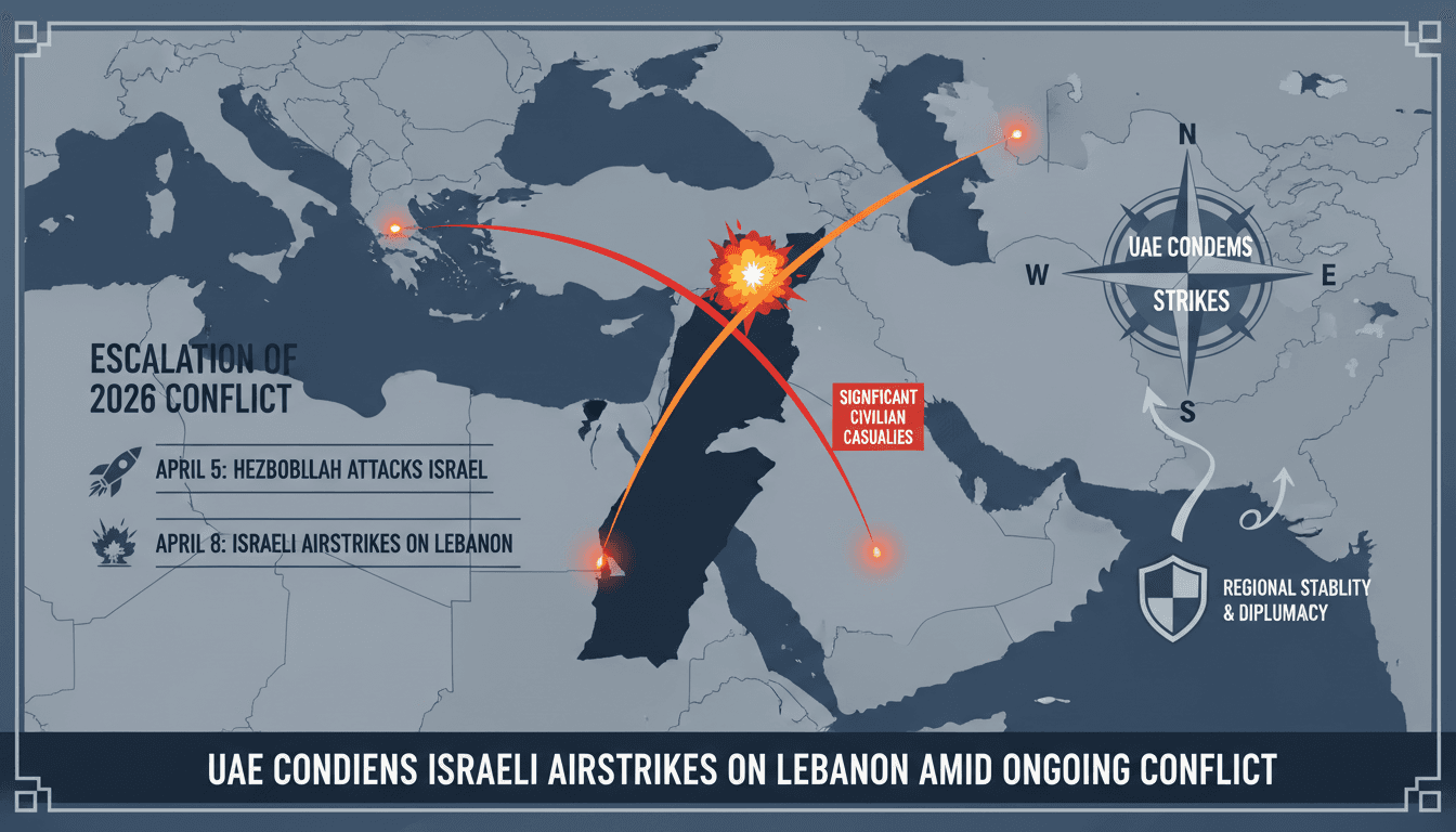 UAE Condemns Israeli Airstrikes on Lebanon Amid Ongoing Conflict