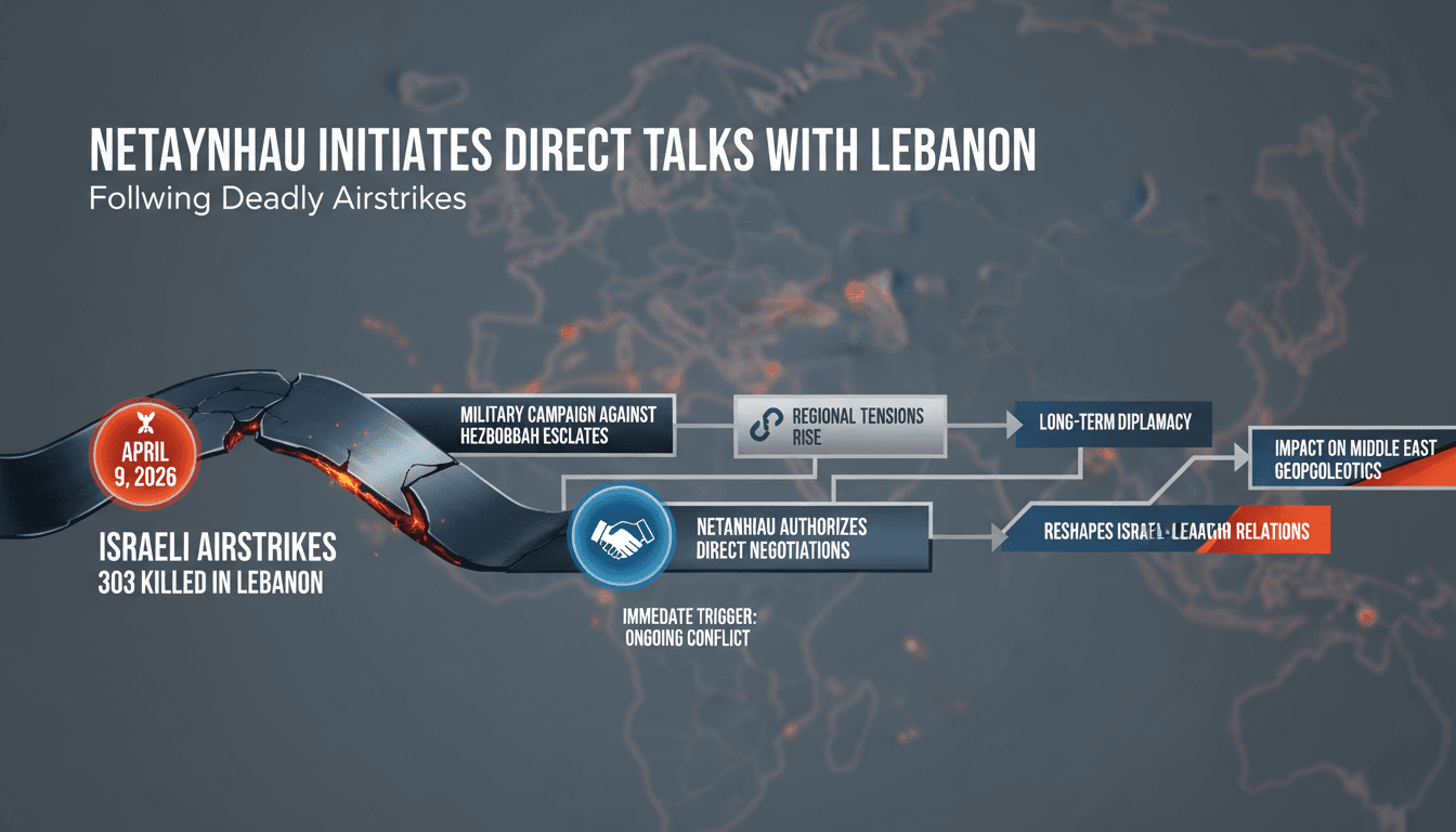 Netanyahu Initiates Direct Talks with Lebanon Following Deadly Airstrikes