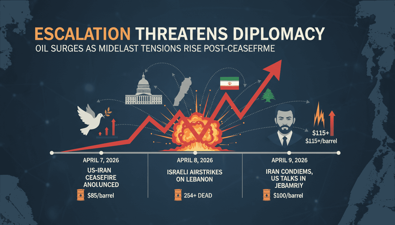 Iran Condemns Israeli Airstrikes on Lebanon as Threat to US Negotiations