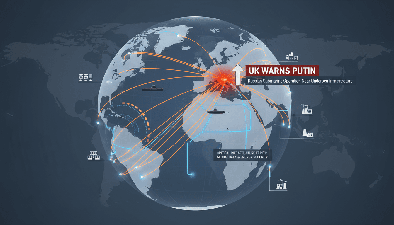 UK Defence Secretary Issues Warning to Putin After Russian Submarine Operation Near Undersea Infrastructure