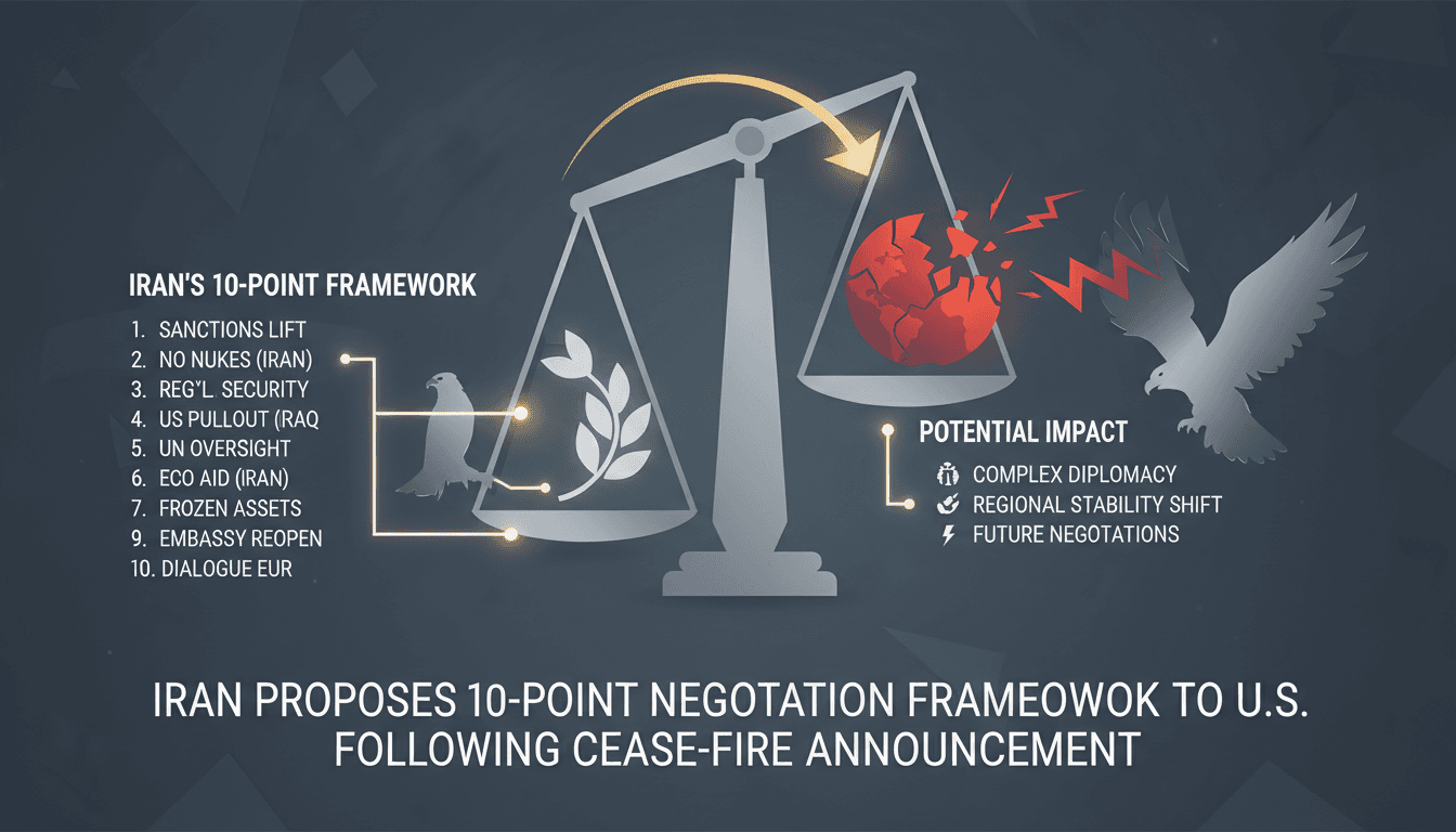 Iran Proposes 10-Point Negotiation Framework to U.S. Following Cease-Fire Announcement