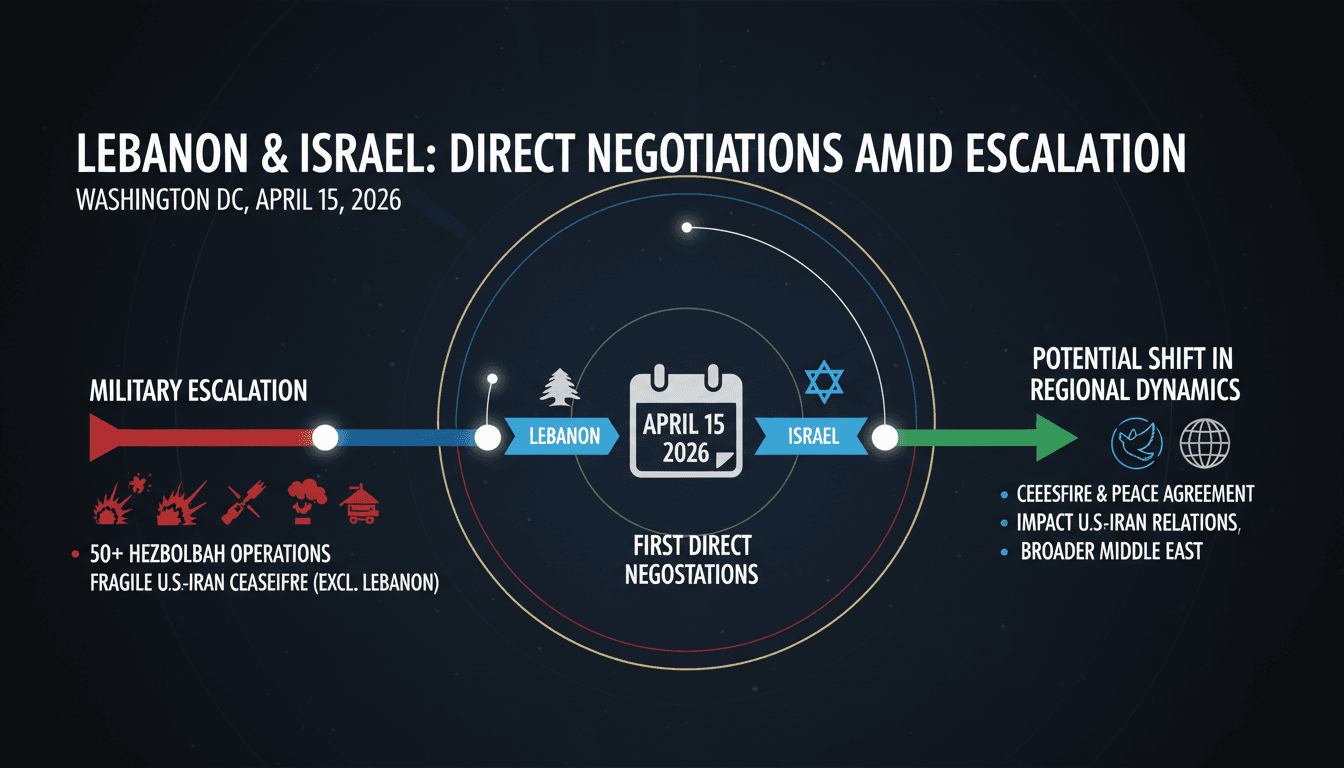 Lebanon and Israel to Hold First Direct Negotiations in Washington Amid Ongoing Military Escalation