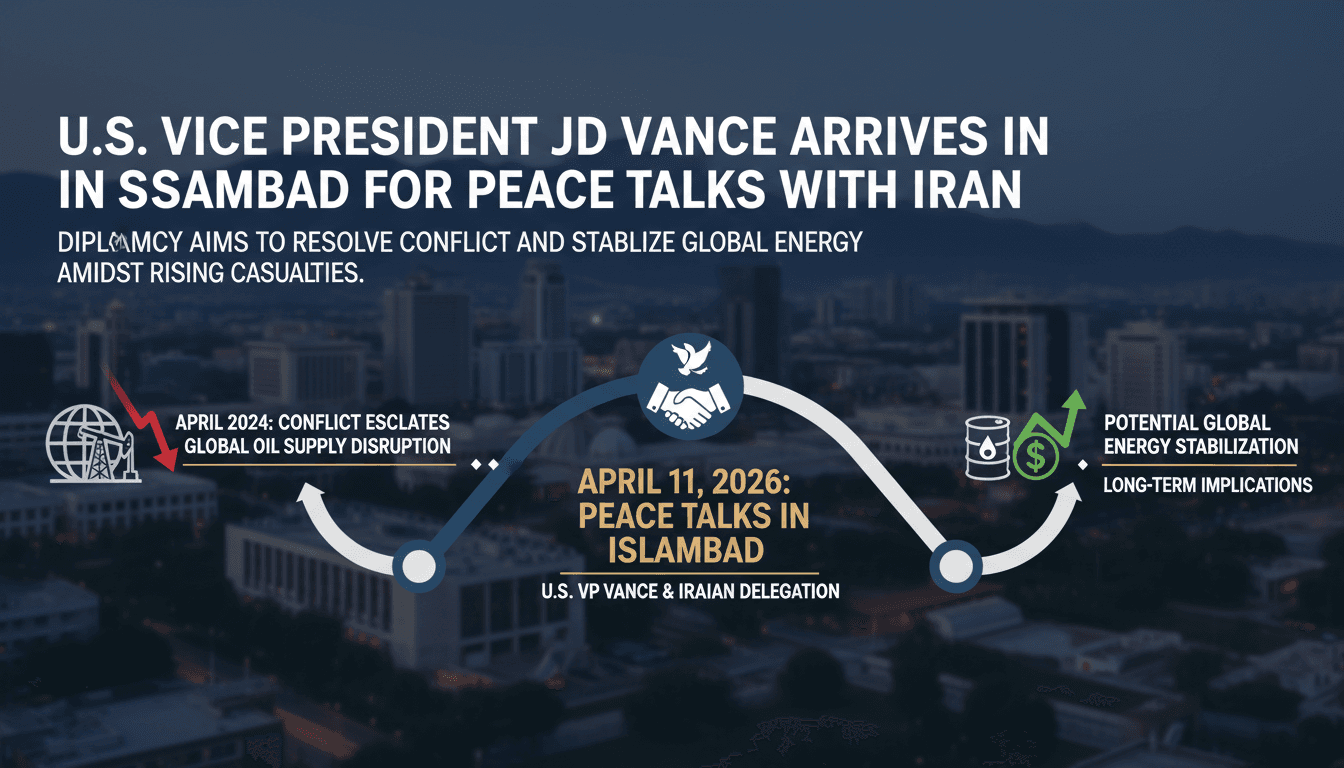 U.S. Vice President JD Vance Arrives in Islamabad for Peace Talks with Iran