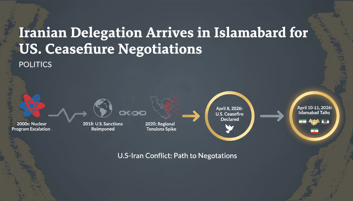 Iranian Delegation Arrives in Islamabad for U.S. Ceasefire Negotiations