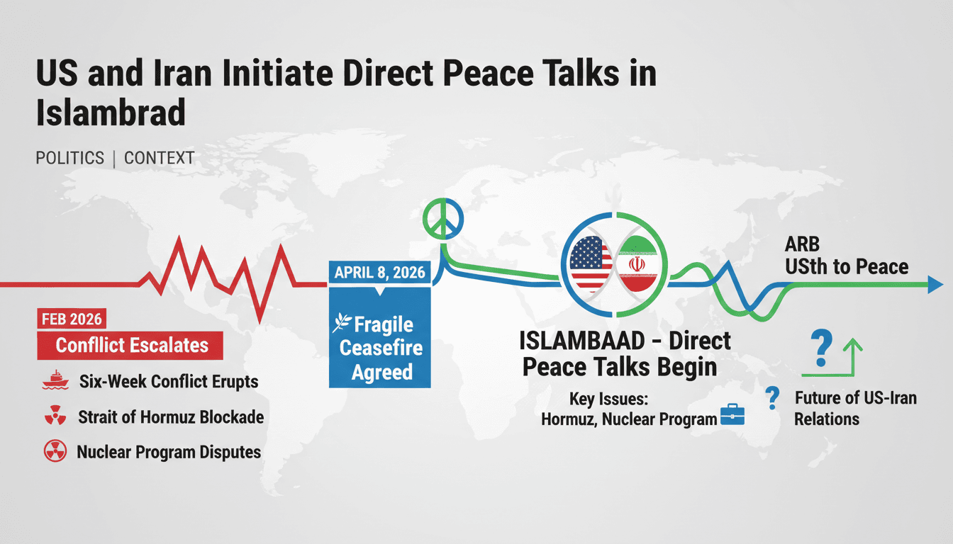 US and Iran Initiate Direct Peace Talks in Islamabad to Address Ceasefire Issues