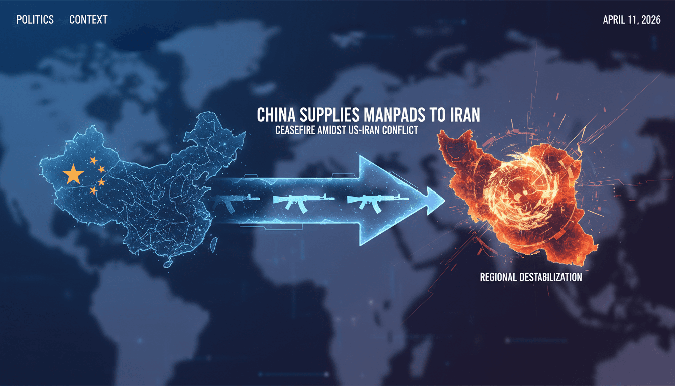 US Intelligence Reports China Preparing to Supply MANPADS to Iran During Ceasefire