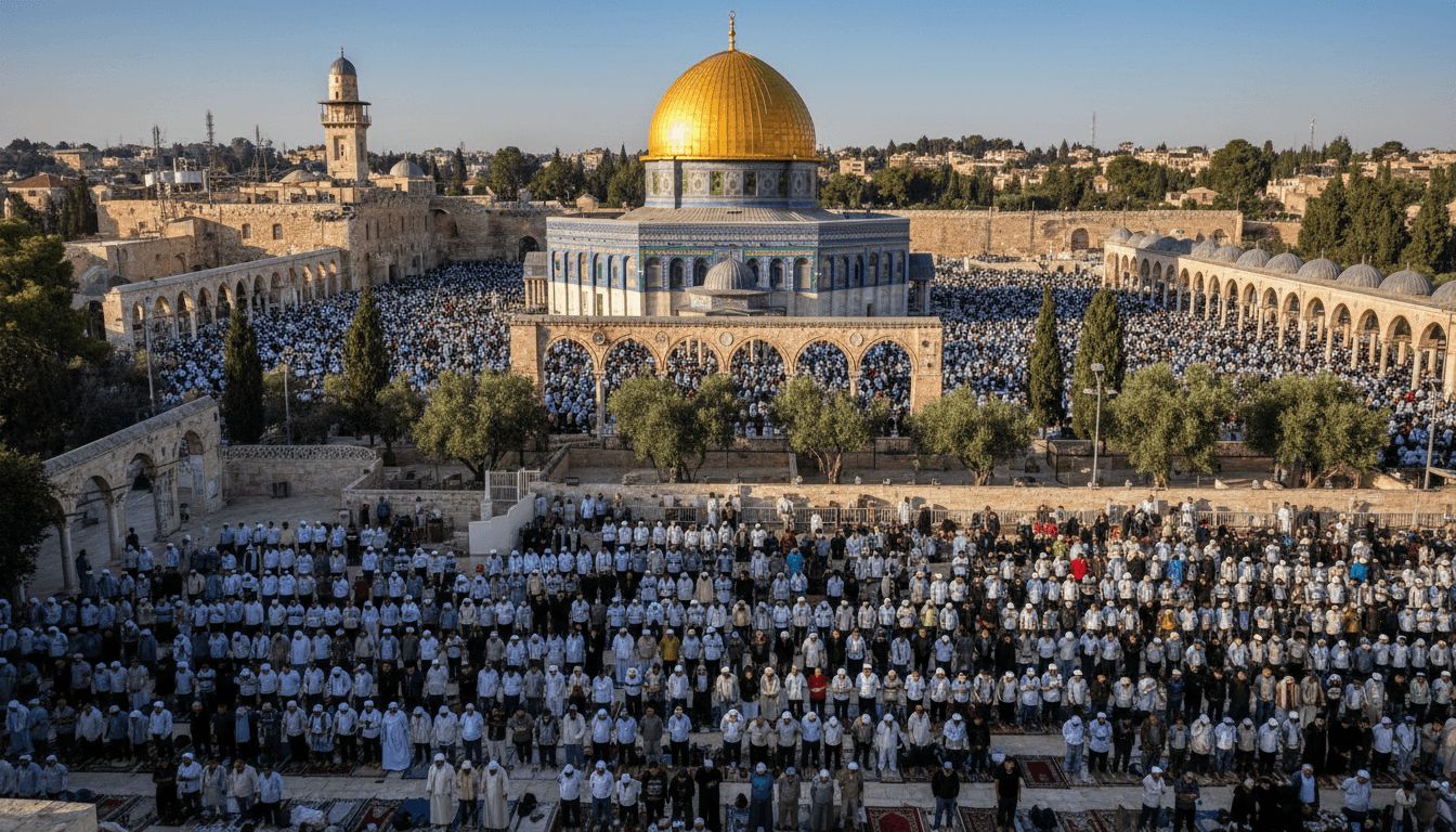 Over 100,000 Muslims Attend First Friday Prayers at Al-Aqsa Mosque After 40-Day Closure