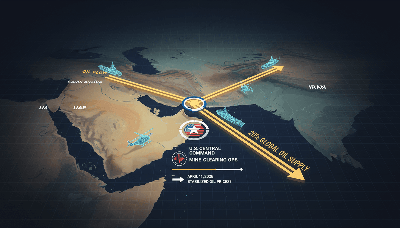 U.S. Central Command Launches Mine-Clearing Operations in Strait of Hormuz