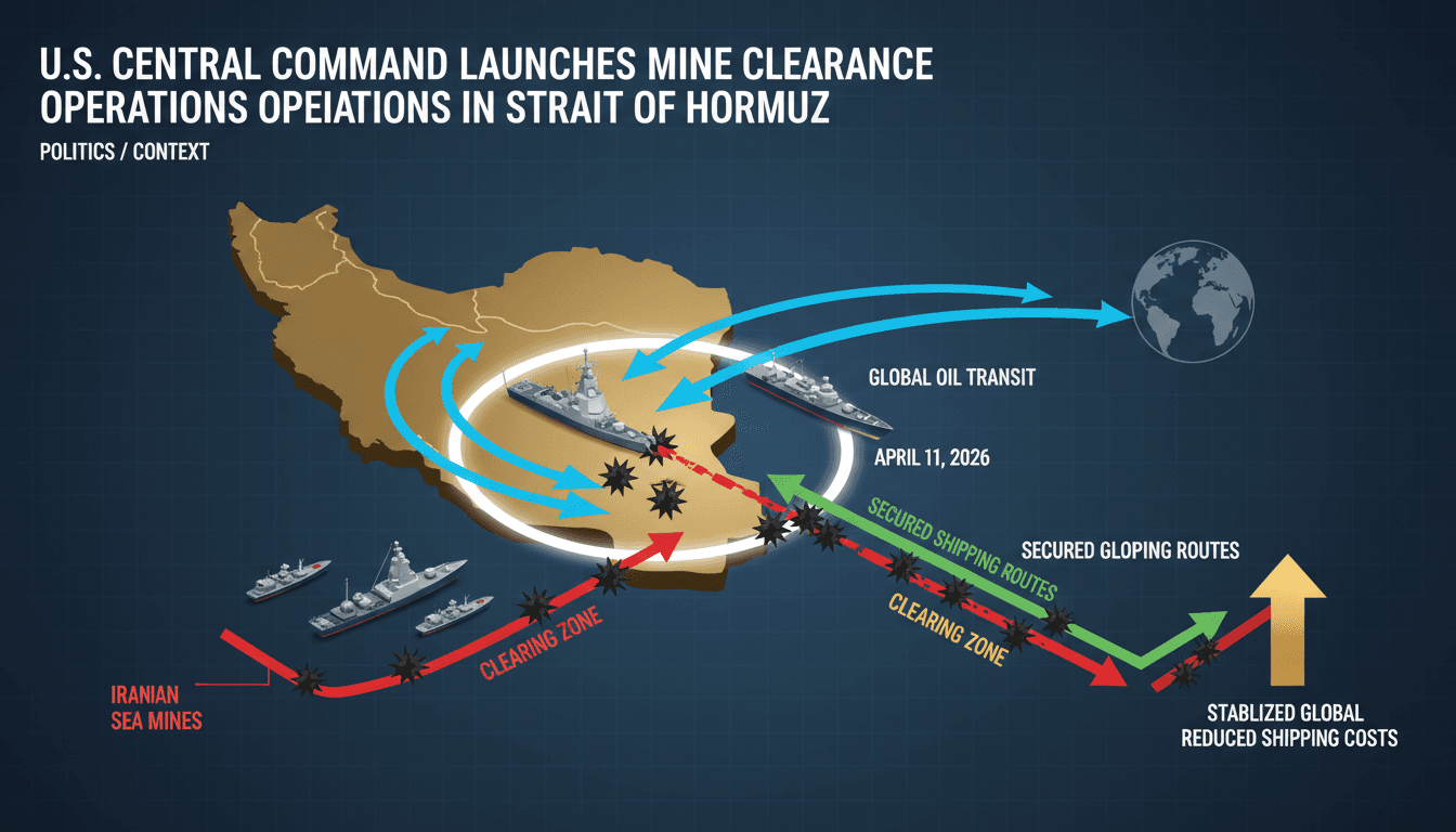 U.S. Central Command Launches Mine Clearance Operations in Strait of Hormuz