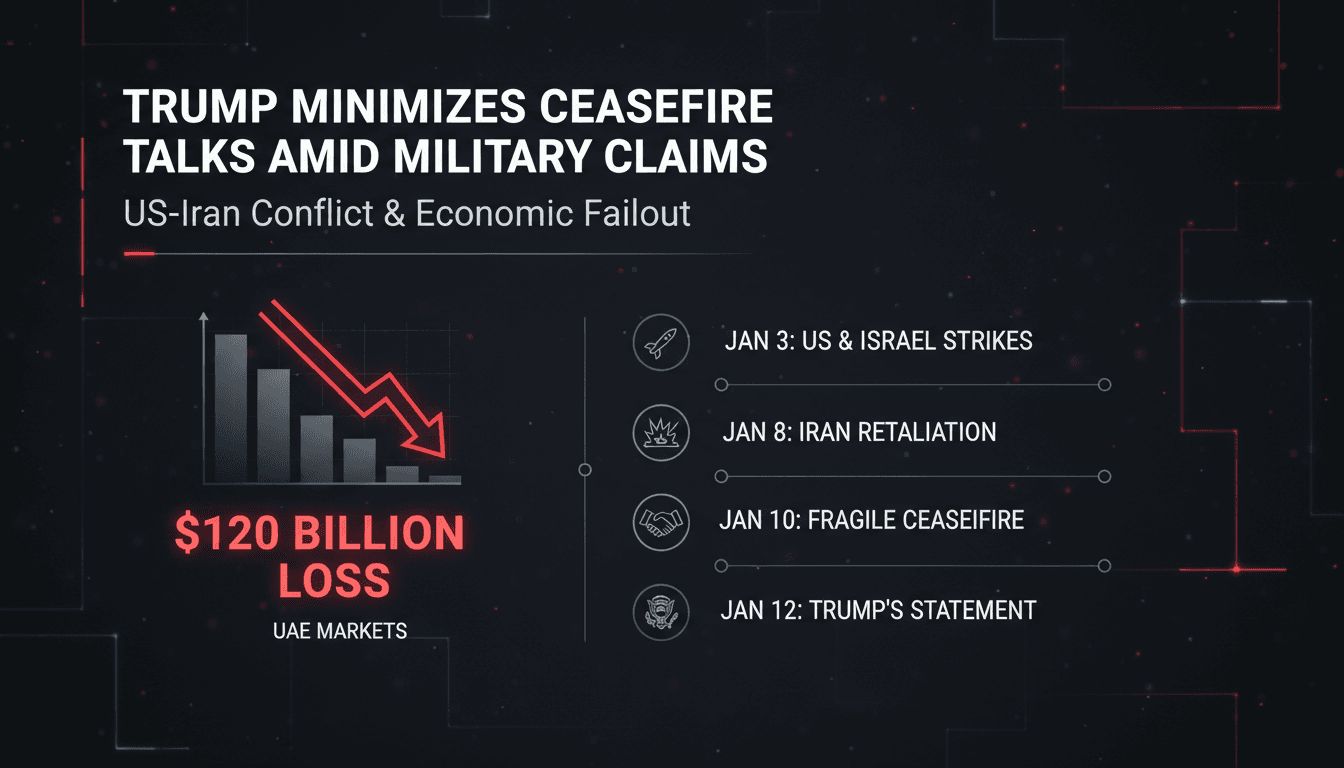 Trump Minimizes Importance of U.S.-Iran Ceasefire Talks Amid Military Claims