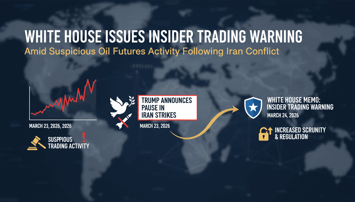 White House Issues Insider Trading Warning Following Suspicious Oil Futures Activity Amid Iran Conflict