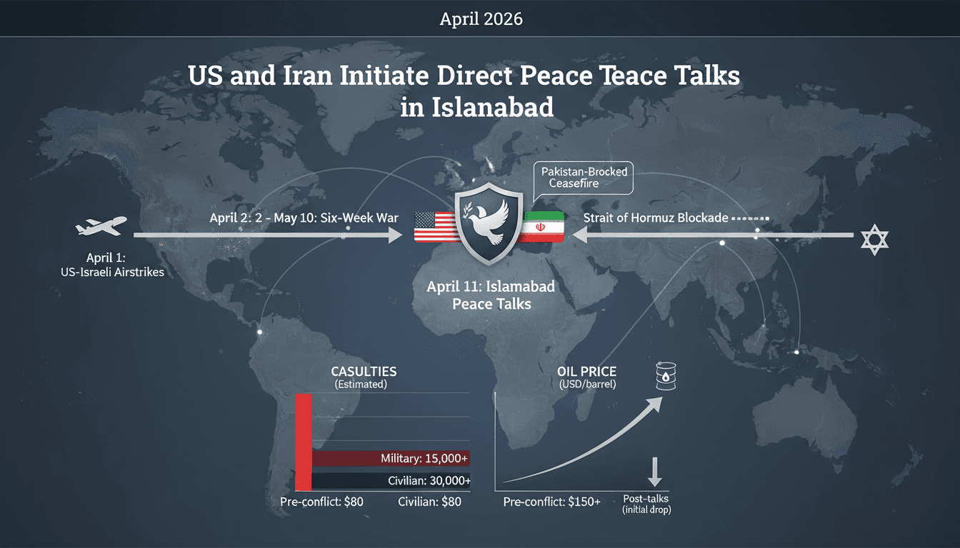 US and Iran Initiate Direct Peace Talks in Islamabad to Resolve Ongoing Conflict