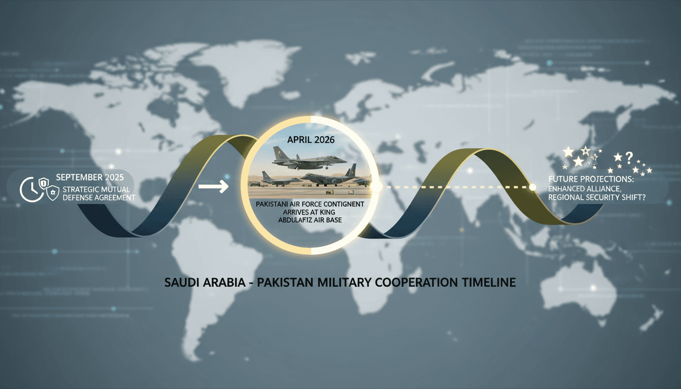 Pakistani Air Force Contingent Deployed to Saudi Arabia Under Defense Agreement