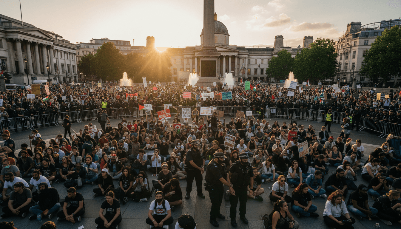 523 Arrests Made During Pro-Palestinian Protest in London