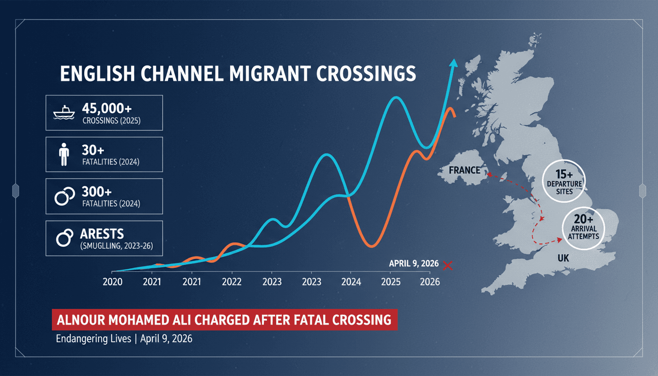 Alnour Mohamed Ali Charged with Endangering Lives After Migrant Drownings in English Channel
