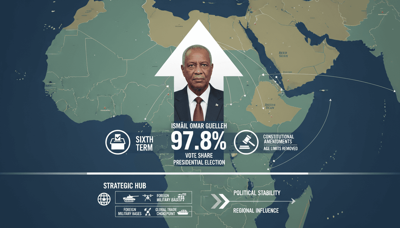 Ismaïl Omar Guelleh Wins Sixth Term in Djibouti Presidential Election with 97.8% Vote Share