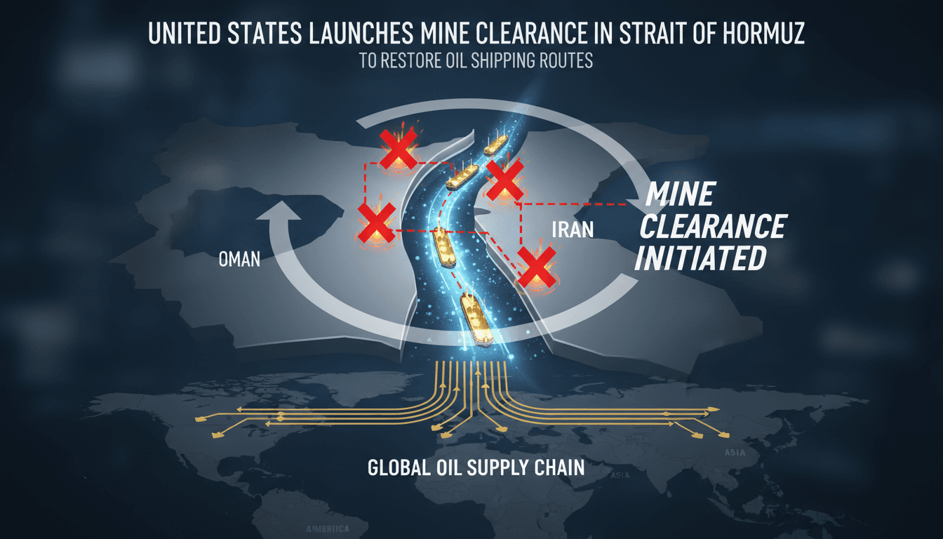 United States Launches Mine Clearance in Strait of Hormuz to Restore Oil Shipping Routes