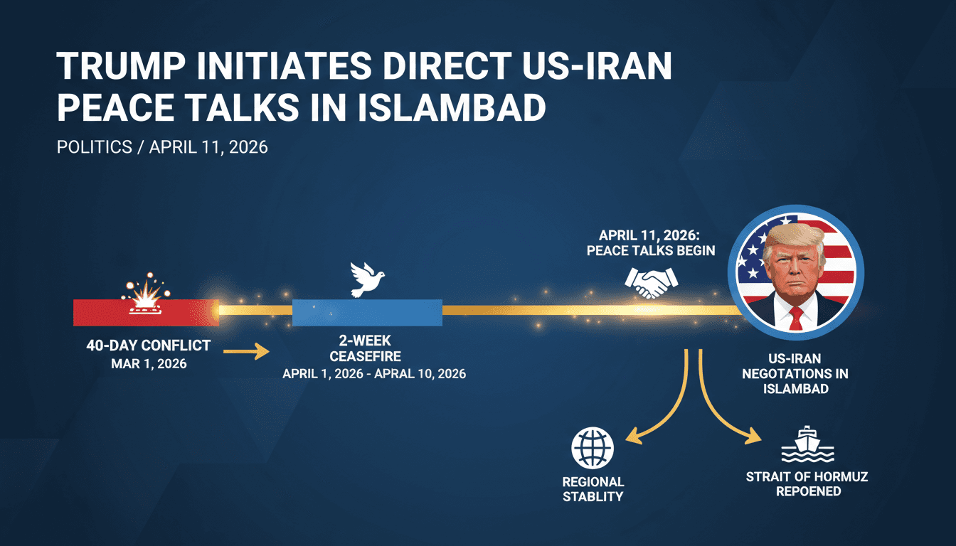 Trump Initiates Direct US-Iran Peace Talks in Islamabad