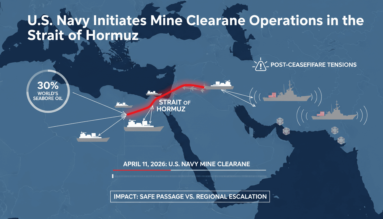 U.S. Navy Initiates Mine Clearance Operations in Strait of Hormuz
